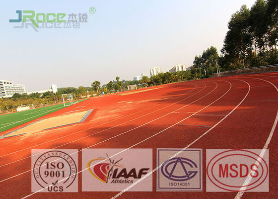 Blue Athletics Running Track Surface With Laaf Certificate , PU Spray Coat