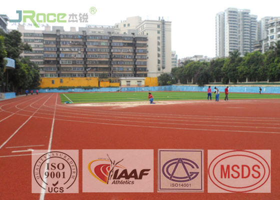 Blue Athletics Running Track Surface With Laaf Certificate , PU Spray Coat