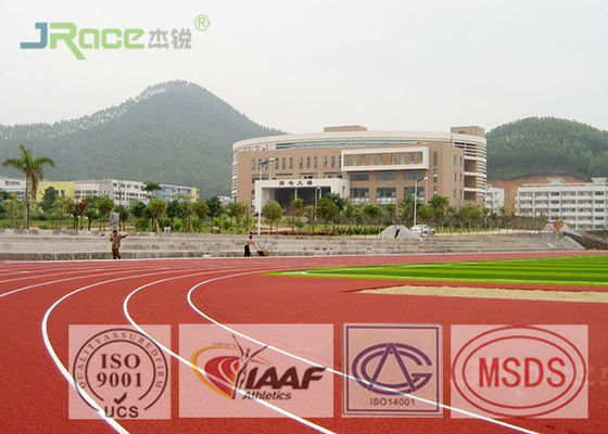Preformed Running Track Flooring , Outdoor Rubber Flooring For College