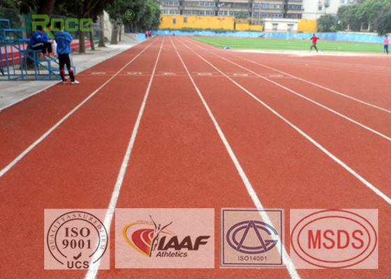 Preformed Running Track Flooring , Outdoor Rubber Flooring For College