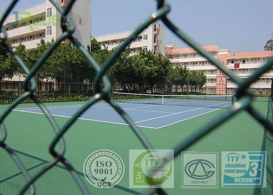 Low Maintenance Plastic Tennis Court Surface Anti Bulging Anti Cracking