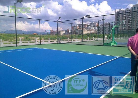 Official Game Sport Court Surface Flooring , Acrylic Tennis Court Surface Seamless
