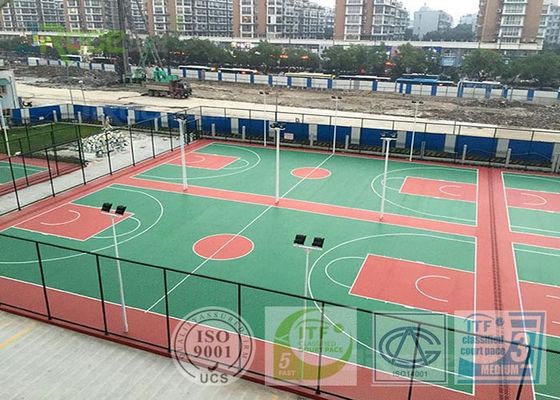 Comfortable Multipurpose Sports Court Flooring , Basketball Court Surfaces