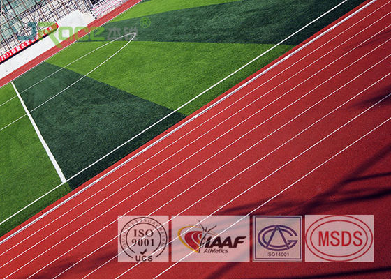 Durable Athletics Running Track Flooring Waterproof Environmental Friendly