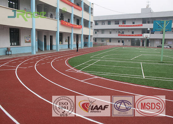 High School Athletic Athletics Running Track Surface 8 Lanes , 13mm Thickness