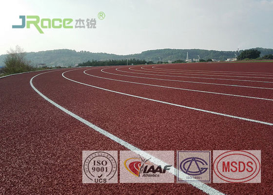 Colorful EPDM Rubber Running Track Surface , Outdoor Running Track Flooring