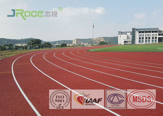 Colorful EPDM Rubber Running Track Surface , Outdoor Running Track Flooring