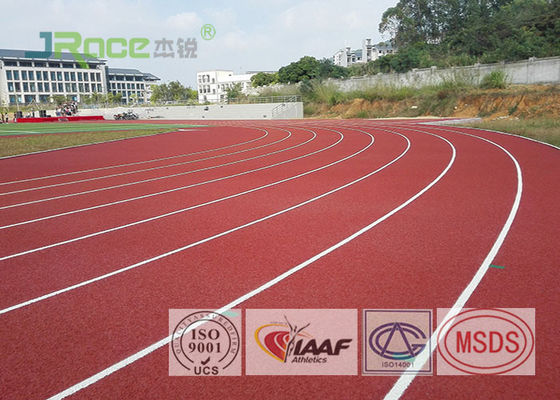 Colorful EPDM Rubber Running Track Surface , Outdoor Running Track Flooring