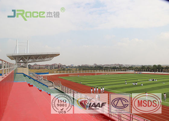 Antimicrobial Green Olympic Track Surface Material 13mm Thickness For Sports Field