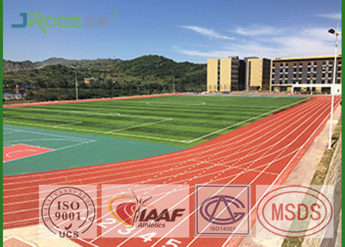 Preformed Running Track Flooring , Outdoor Rubber Flooring For College